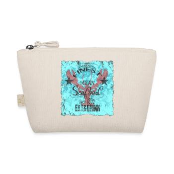 Ozeanisches Seafood-Design  - Bio-Täschchen - Natur - Vorne
