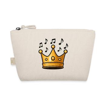 King's crown with musical elements - Organic Pouch - nature - Front