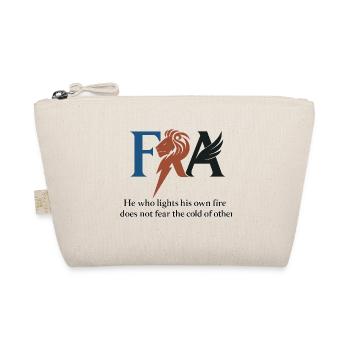 Design with Lion Portrait and Aesthetics - Organic Pouch - nature - Front