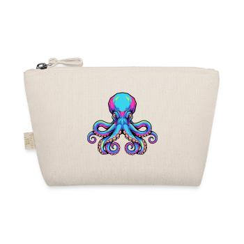 Illustration de pieuvre colorée avec des accents de néon - Trousse biologique - nature - Devant