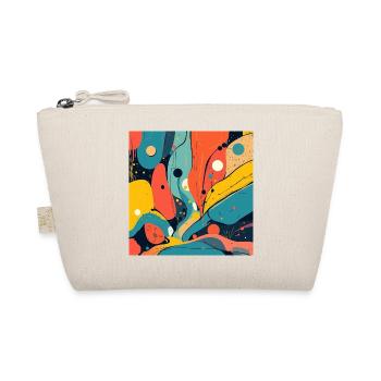 Abstract color explosion in warm tones - Organic Pouch - nature - Front