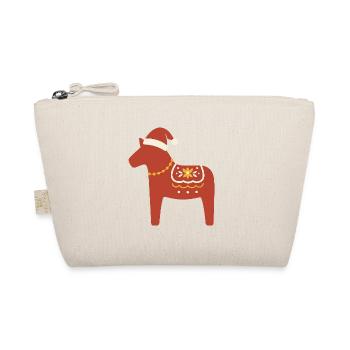Dala Horse Christmas - Organic Pouch - nature - Front