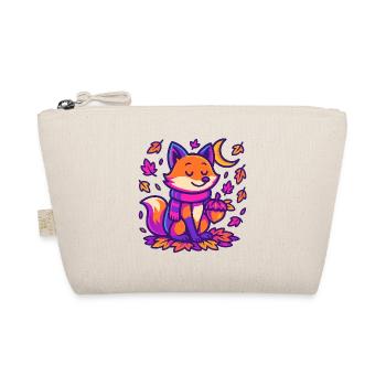 Autumnal fox with pumpkin sketch - Organic Pouch - nature - Front
