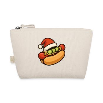 Festive hot dog with Santa hat - Organic Pouch - nature - Front