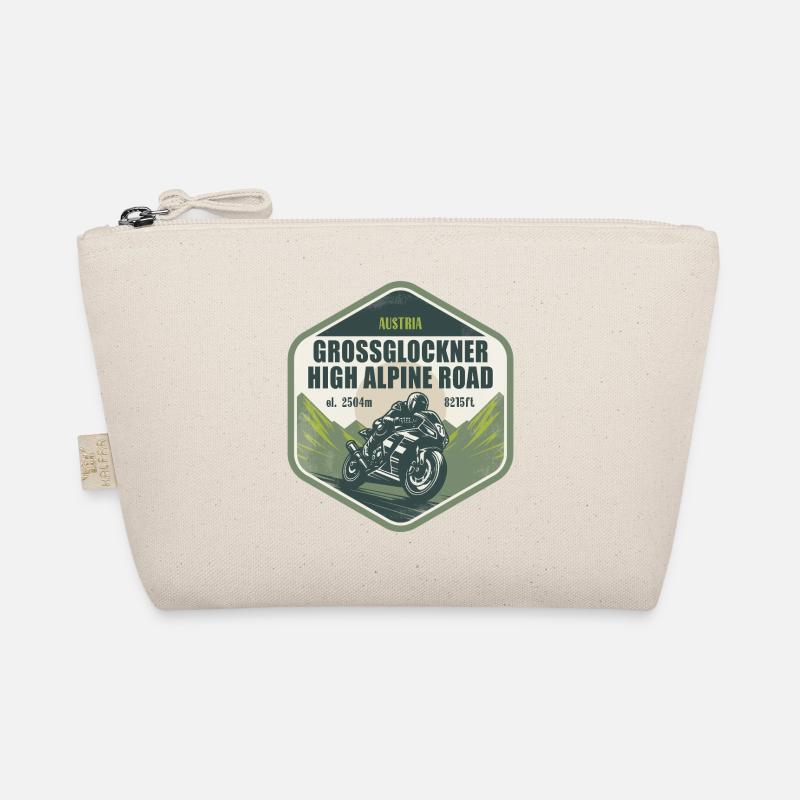 Grossglockner High Alpine Road Austria Motorcycle Organic Pouch