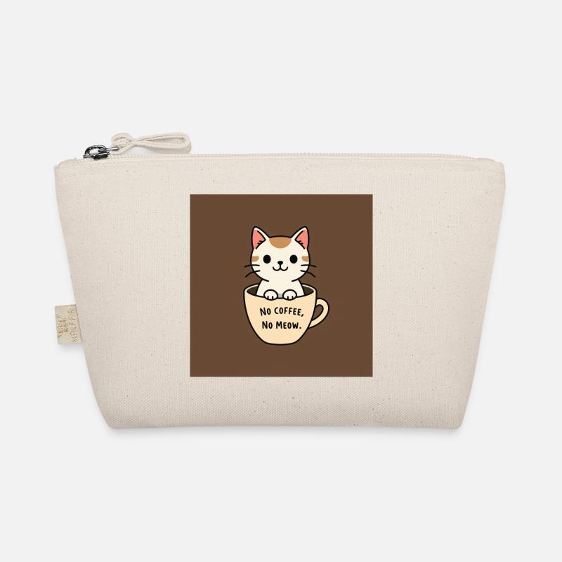 Katzenkaffee Spruch Design Bio-Täschchen