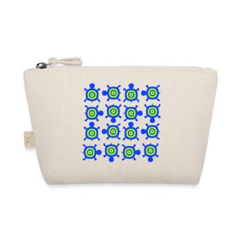 Turtles Pattern Many Decorative Circles Logo - Organic Pouch - nature - Front