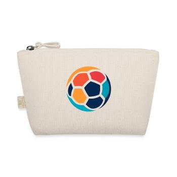 Futuristic geometric football print - Organic Pouch - nature - Front