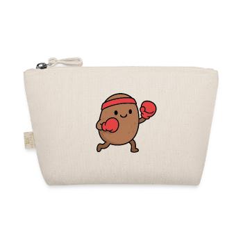 Fighting potato with boxing gloves - Organic Pouch - nature - Front