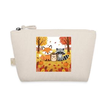 Herbstliche Waldtiere Illustration - Bio-Täschchen - Natur - Vorne