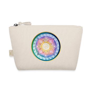 Harmonious mandala meditation design - Organic Pouch - nature - Front