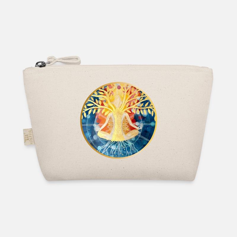 Living Tree Meditation Illustration Organic Pouch