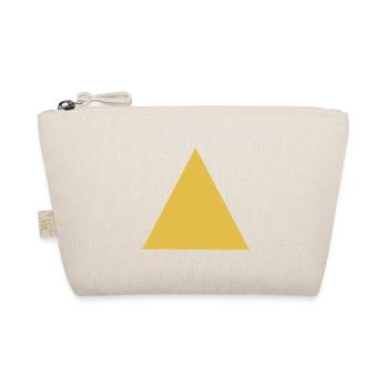 Motif triangle géométrique en or - Trousse biologique - nature - Devant