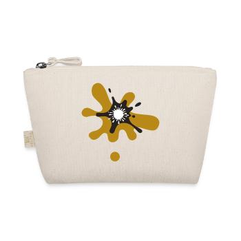 Bataille de couleurs abstraite sur un t-shirt - Trousse biologique - nature - Devant