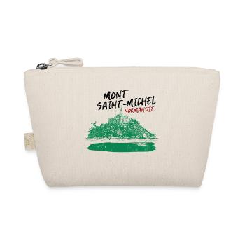 Normandy Mont Saint-Michel in Green - Organic Pouch - nature - Front