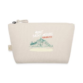 Stylized Mont Saint-Michel - Organic Pouch - nature - Front