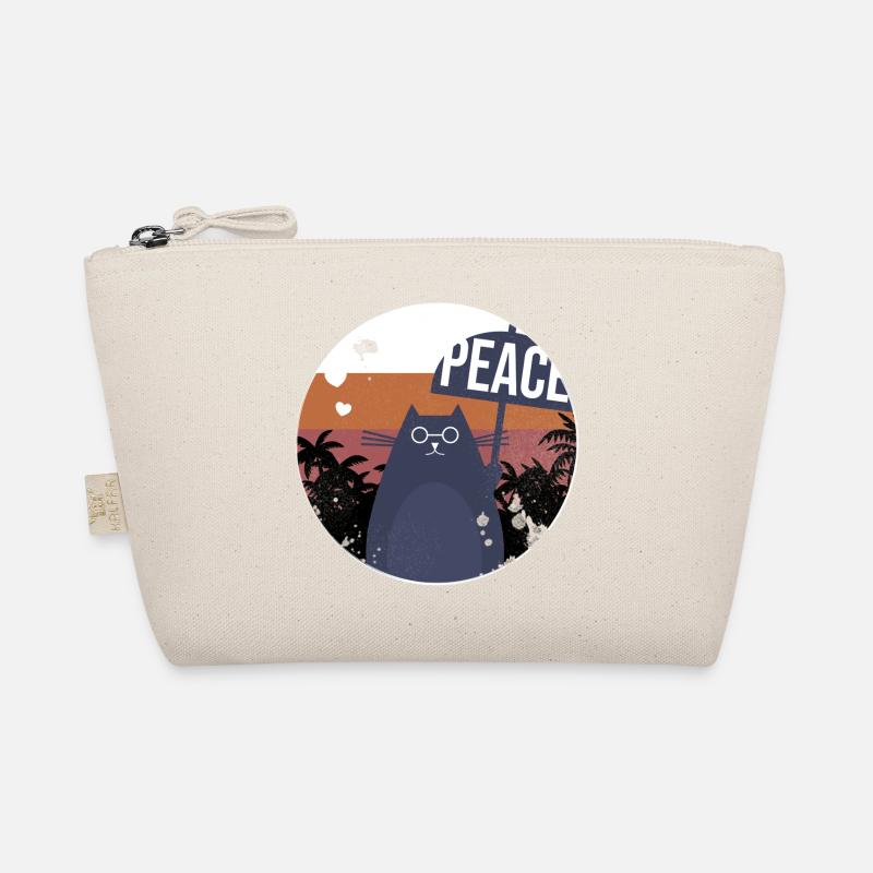Cat Vintage Design Gift Organic Pouch