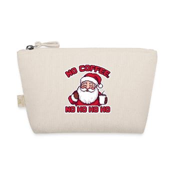Pixel Vintage Retro Santa - Pas de café No Ho Ho Ho - Trousse biologique - nature - Devant