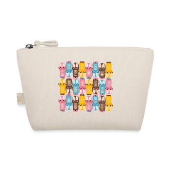 Cute kawaii figure pattern with colorful colors - Organic Pouch - nature - Front