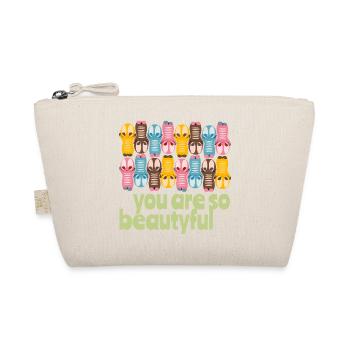 Cute kawaii figures you are beautyful - Organic Pouch - nature - Front