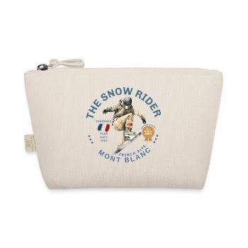 Mont Blanc skier in action in Chamonix - Organic Pouch - nature - Front