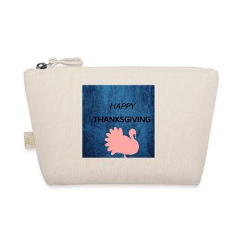 Happy Thanksgiving Turkey Shirt  Funny Turkey T-sh - Organic Pouch - nature - Front