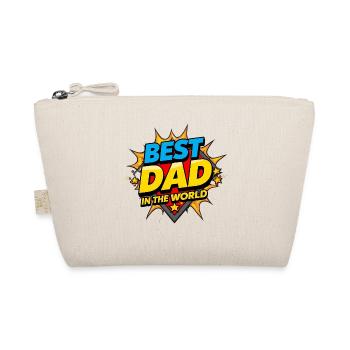 Un design de super-héros pour le meilleur papa - Trousse biologique - nature - Devant