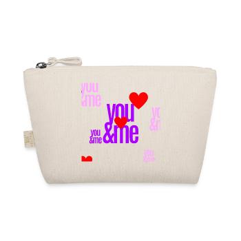 Motivation d’amour avec des lettres de cœur - Trousse biologique - nature - Devant