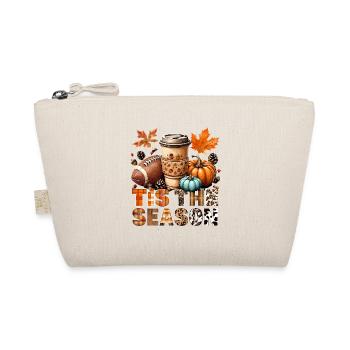 Tis the season Autumn time with football and coffee - Organic Pouch - nature - Front