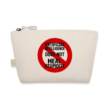 Critical anti-AI print - Organic Pouch - nature - Front