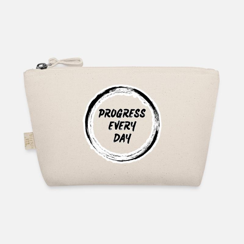 Progress Every Day Zen Circle  Organic Pouch