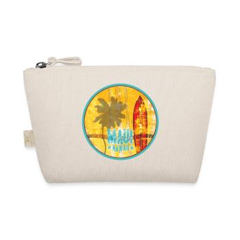 Maui Hawaii Vintage Surf - Organic Pouch - nature - Front