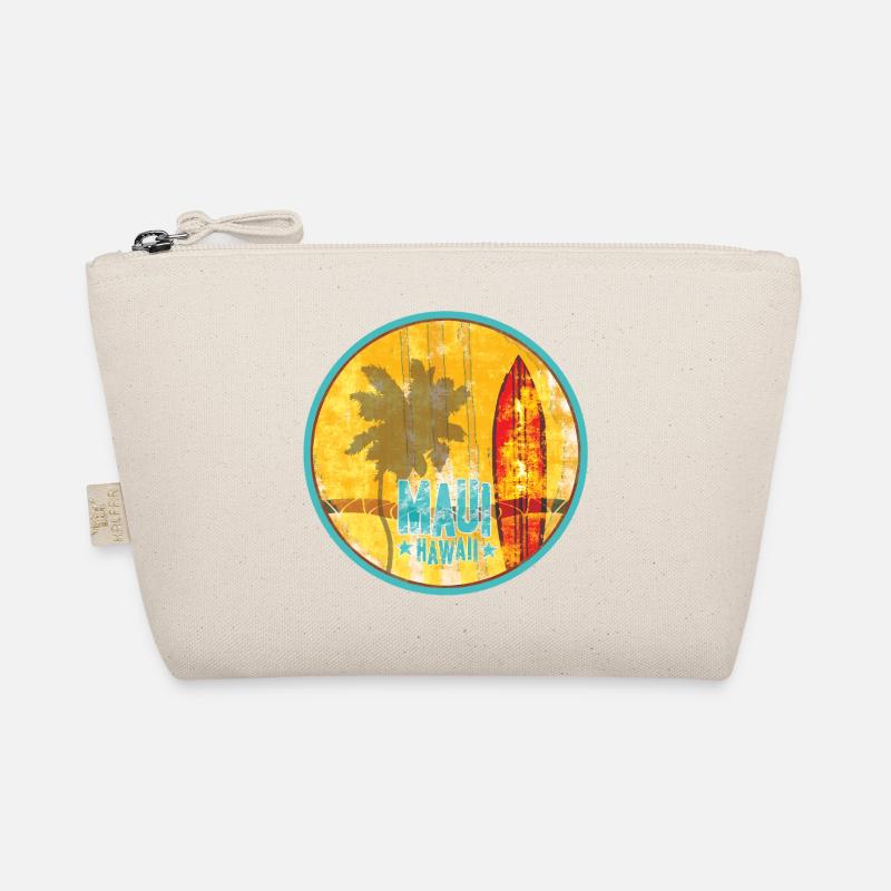 Maui Hawaii Vintage Surf Organic Pouch