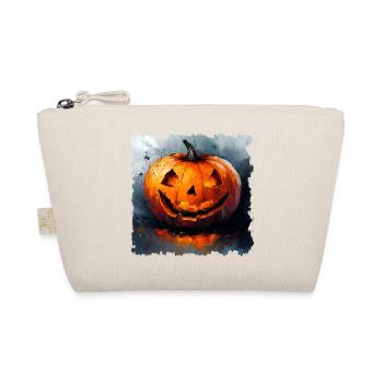 Glowing Pumpkin Halloween - Organic Pouch - nature - Front