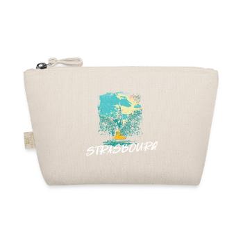 Strasbourg, Cathedral Retro City Illustration - Organic Pouch - nature - Front