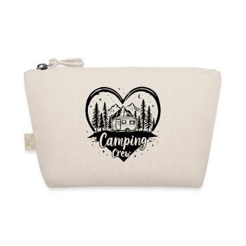 Love Camping Crew / Coeur Caravane Montagnes Design - Trousse biologique - nature - Devant