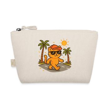 Tropical Cat Sunglasses - Organic Pouch - nature - Front