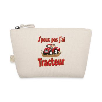 I can't I have tractor - Organic Pouch - nature - Front