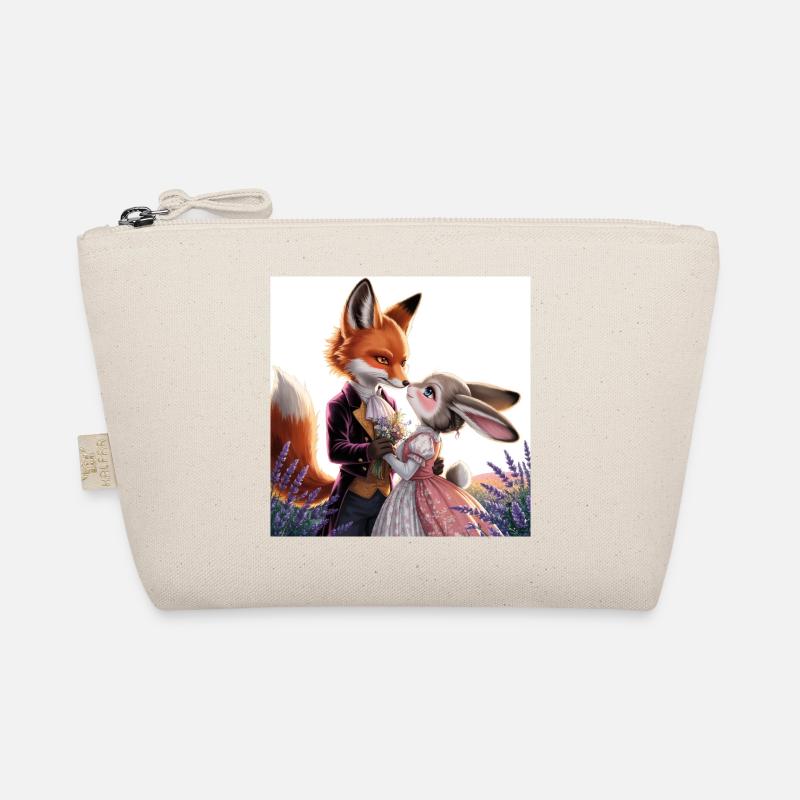 Fabulous wedding: fox and hare Organic Pouch