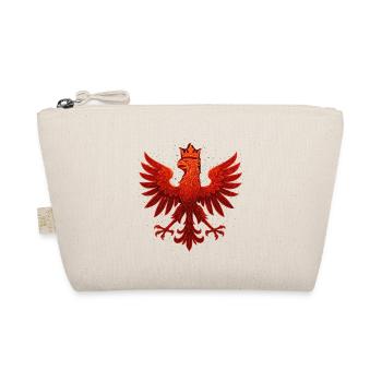 Polen Polska Adler Flagge rot Glitzer Geschenk - Bio-Täschchen - Natur - Vorne