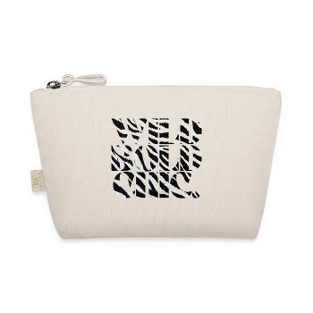 Wild Bold Chic Zebra Typografie - Bio-Täschchen - Natur - Vorne