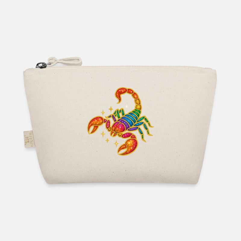 Rainbow Glitter Scorpio Organic Pouch