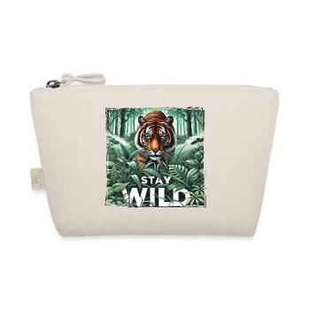 Stay Wild Tiger in Jungle - Nature Power - Bio-Täschchen - Natur - Vorne
