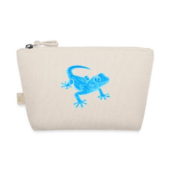 Motif de silhouette de gecko bleu - Trousse biologique - nature - Devant