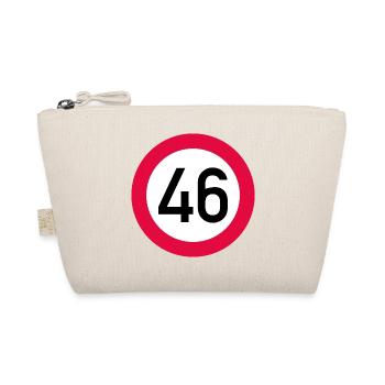 46e anniversaire Attention ! Panneau de signalisation 46 Km/h - Trousse biologique - nature - Devant