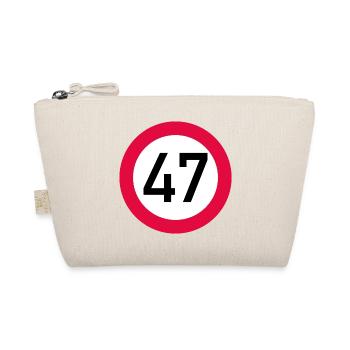47e anniversaire Attention ! Panneau de signalisation 47 Km/h - Trousse biologique - nature - Devant