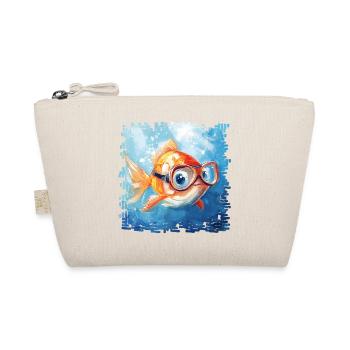 Goldfish with diving goggles - Organic Pouch - nature - Front
