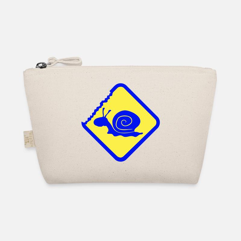 Snail Warning Caution Danger Sign Organic Pouch