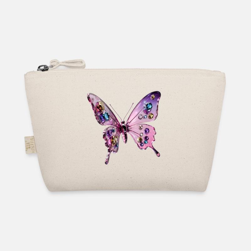 Papillon Glamour 3d - Chrome & Paillettes Trousse biologique