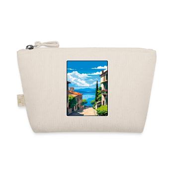 Sirmione Italy Coastal Village Stairway Vista - Organic Pouch - nature - Front